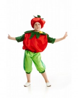 Детский карнавальный костюм " Помидор "
 Костюм состоит из: головной убор шапочк. . фото 2