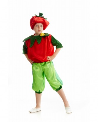 Детский карнавальный костюм " Помидор "
 Костюм состоит из: головной убор шапочк. . фото 3