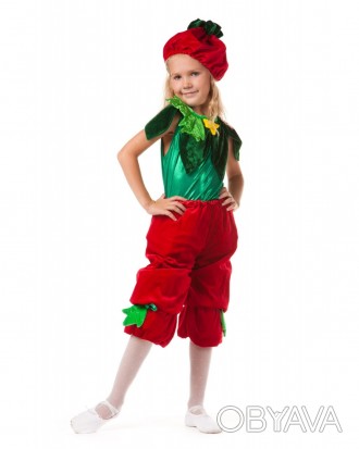 Детский карнавальный костюм " Помидор "
 Костюм состоит из: головной убор, рубаш. . фото 1
