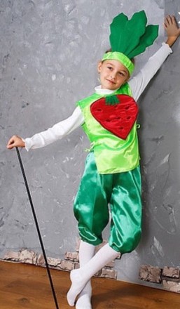 Детский маскарадный костюм "Буряк"
 Костюм состоит из: жилета с изображением ово. . фото 2