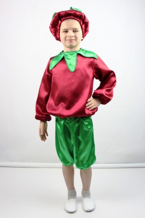 Детский маскарадный костюм "Буряк"
 Костюм состоит из: рубашки с изображением ов. . фото 2