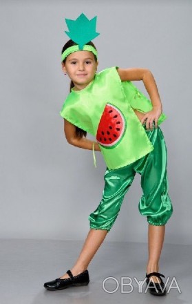 Детский карнавальный костюм "Арбуз"
 Костюм состоит из: жилета с изображением яг. . фото 1