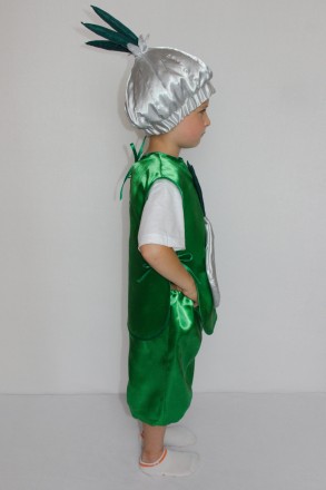 Детский карнавальный костюм "Чеснок"
 Костюм состоит из: жилета с изображением о. . фото 3
