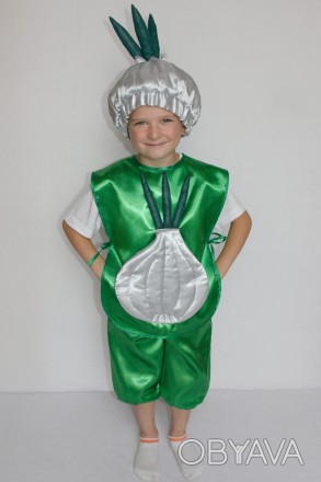 Детский карнавальный костюм "Чеснок"
 Костюм состоит из: жилета с изображением о. . фото 1