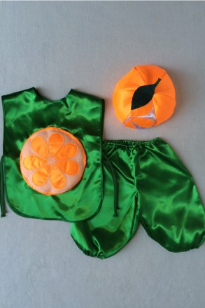 Карнавальний дитячий костюм "Апельсин" 
 Костюм складається з: жилета, штанів і . . фото 5