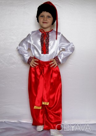 Дитячий карнавальний костюм для хлопчика «УКРАЇНЦЕ»
Основна тканина: атлас
Оздоб. . фото 1