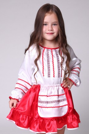 Дитячий карнавальний костюм для дівчинки «УКРАЇНОЧКА».
Основна тканина: атлас.
З. . фото 2