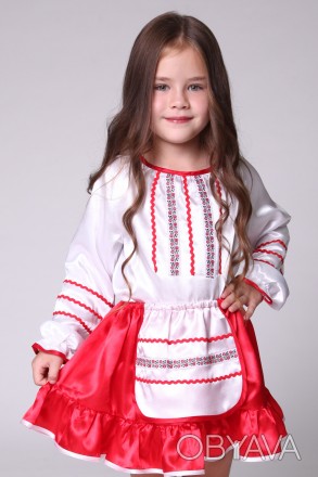 Дитячий карнавальний костюм для дівчинки «УКРАЇНОЧКА».
Основна тканина: атлас.
З. . фото 1