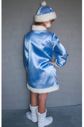 Детский карнавальный костюм для девочки «СНЕГУРОЧКА»
Основная ткань: атлас;
Отде. . фото 4