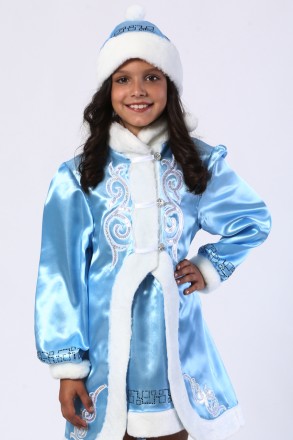 Дитячий карнавальний костюм для дівчинки «СНІГУРОНЬКА»
Основна тканина: атлас;
О. . фото 2