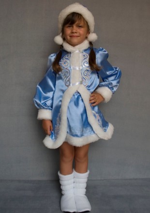 Детский карнавальный костюм для девочки «СНЕГУРОЧКА»
Основная ткань: атлас
Отдел. . фото 2
