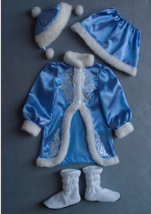 Детский карнавальный костюм для девочки «СНЕГУРОЧКА»
Основная ткань: атлас
Отдел. . фото 5