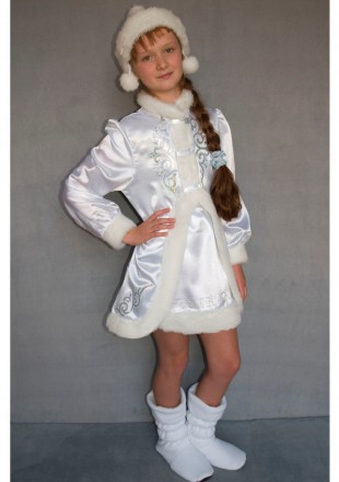 Детский карнавальный костюм для девочки «СНЕГУРОЧКА»
Основная ткань: атлас
Отдел. . фото 3