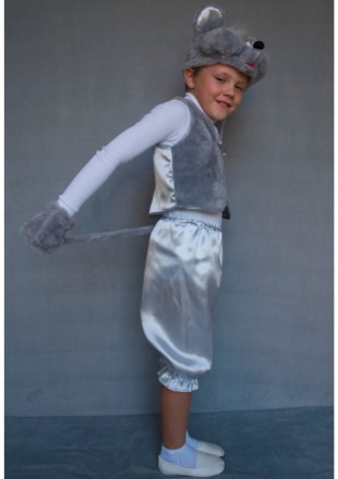 Детский карнавальный костюм для мальчика «МЫШОНОК»
Основная ткань: атлас
Отделоч. . фото 3