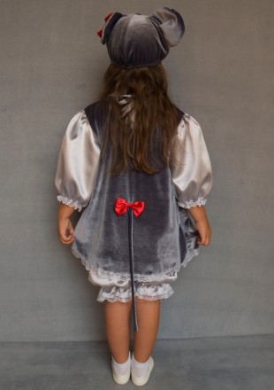 Детский карнавальный костюм для девочки «МЫШКА»
Основная ткань: велюр
Отделочная. . фото 4