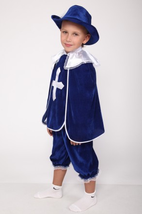 Детский карнавальный костюм для мальчика «МУШКЕТЁР».
Основная ткань: велюр;
Отде. . фото 3