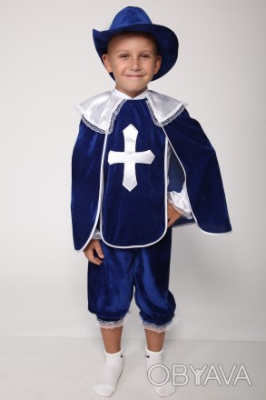 Детский карнавальный костюм для мальчика «МУШКЕТЁР».
Основная ткань: велюр;
Отде. . фото 1