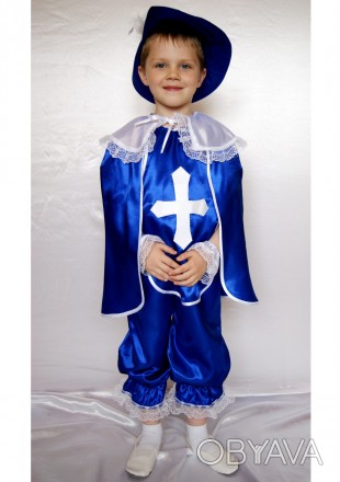 Детский карнавальный костюм для мальчика «МУШКЕТЁР»
Основная ткань: атлас
Замеры. . фото 1