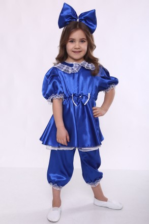 Детский карнавальный костюм для девочки «МАЛЬВИНА».
Основная ткань: атлас;
Отдел. . фото 3