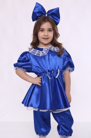 Детский карнавальный костюм для девочки «МАЛЬВИНА».
Основная ткань: атлас;
Отдел. . фото 2