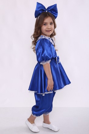 Детский карнавальный костюм для девочки «МАЛЬВИНА».
Основная ткань: атлас;
Отдел. . фото 4