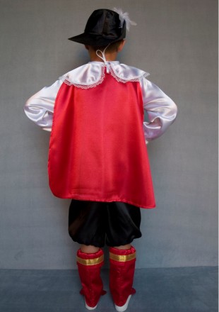 Детский карнавальный костюм для мальчика «КОТ В САПОГАХ»
Основная ткань: атлас
З. . фото 4