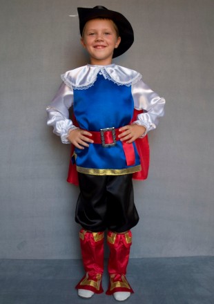 Детский карнавальный костюм для мальчика «КОТ В САПОГАХ»
Основная ткань: атлас
З. . фото 2