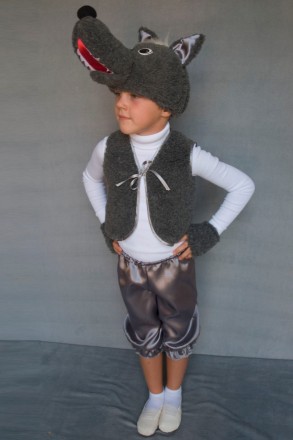 Детский карнавальный костюм для мальчика «ВОЛК».
Основная ткань: атлас;
Отделочн. . фото 3