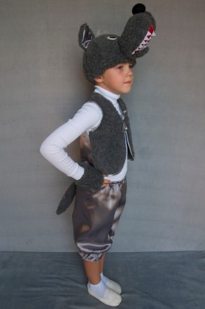 Детский карнавальный костюм для мальчика «ВОЛК».
Основная ткань: атлас;
Отделочн. . фото 4