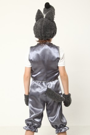 Детский карнавальный костюм для мальчика «ВОЛК».
Основная ткань: атлас;
Отделочн. . фото 5