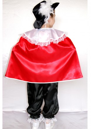Дитячий карнавальний костюм для хлопчика «МУШКЕТОР»
Основна тканина: атлас
Замір. . фото 3