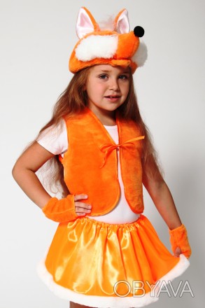 
Дитячий карнавальний костюм для дівчинки «ЛИСИЦЯ».
Основна тканина: атлас;
Обро. . фото 1