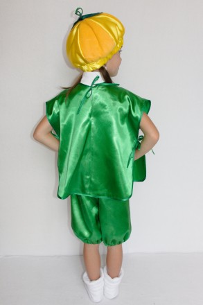 Дитячий карнавальний костюм «ГАРБУЗ».
Основна тканина: атлас;
Наповнювач: синтеп. . фото 3