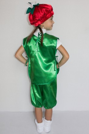 Дитячий карнавальний костюм «ПОЛУНИЦЯ».
Основна тканина: атлас;
Наповнювач: синт. . фото 4