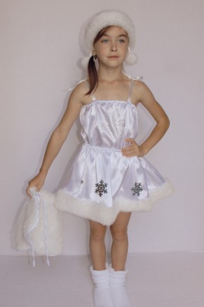Детский карнавальный костюм для девочки "СНЕЖИНКА №2"
Основная ткань: атлас
Отде. . фото 4