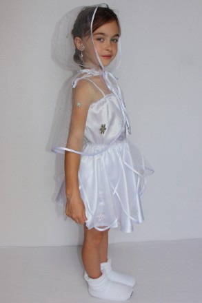 Детский карнавальный костюм для девочки "СНЕЖИНКА №1"
Основная ткань: атлас
Отде. . фото 3