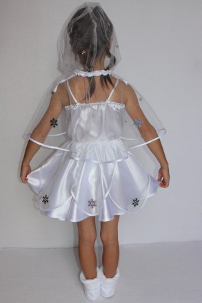 Детский карнавальный костюм для девочки "СНЕЖИНКА №1"
Основная ткань: атлас
Отде. . фото 4