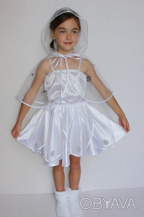 Детский карнавальный костюм для девочки "СНЕЖИНКА №1"
Основная ткань: атлас
Отде. . фото 1