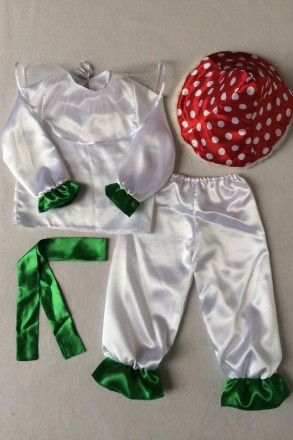 Детский карнавальный костюм для мальчика «МУХОМОР».
Основная ткань: атлас;
Отдел. . фото 5