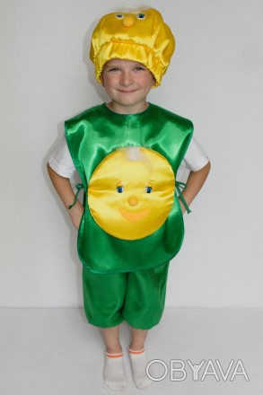 Дитячий карнавальний костюм "КОЛОБОК"
Основна тканина: атлас
Наповнювач: синтепо. . фото 1