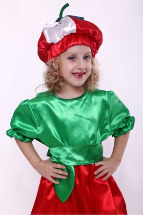 Детский карнавальный костюм для девочки «ЯБЛОКО».
Основная ткань: атлас;
Наполни. . фото 3