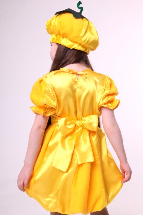 Дитячий карнавальний костюм для дівчинки «ГАРБУЗ».
Основна тканина: атлас;
Оброб. . фото 5