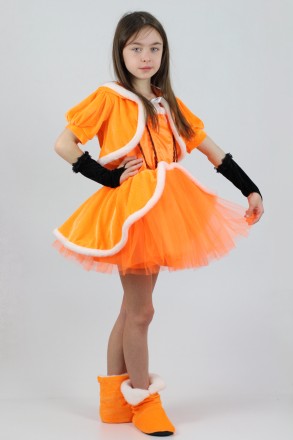 Дитячий карнавальний костюм для дівчинки «ЛИСИЧКА».
Основна тканина: велюр;
Обро. . фото 3