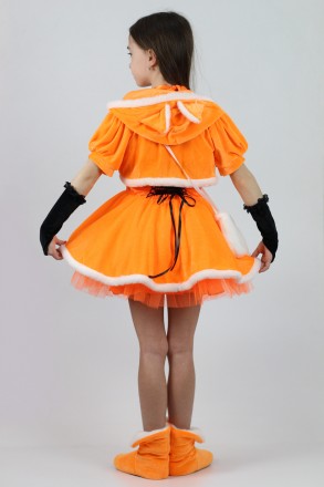 Дитячий карнавальний костюм для дівчинки «ЛИСИЧКА».
Основна тканина: велюр;
Обро. . фото 4