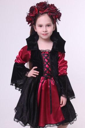 Детский карнавальный костюм для девочки «ВАМПИРША».
Основная ткань: велюр;
Отдел. . фото 2