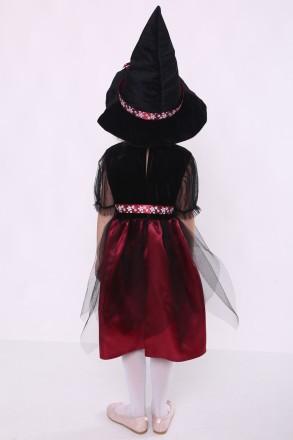 Детский карнавальный костюм для девочки «ВЕДЬМОЧКА».
Основная ткань: велюр;
Отде. . фото 5