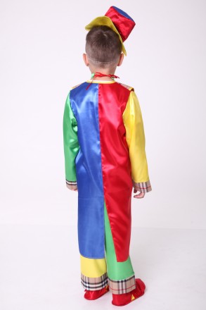 Дитячий карнавальний костюм для хлопчика "КЛОУН".
Основна тканина: атлас;
Обробн. . фото 5