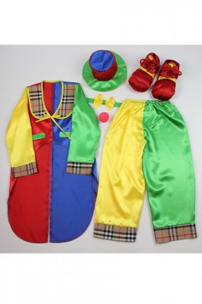 Дитячий карнавальний костюм для хлопчика "КЛОУН".
Основна тканина: атлас;
Обробн. . фото 6