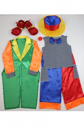 Детский карнавальный костюм для мальчика "КЛОУН".
Основная ткань: атлас;
Отделоч. . фото 6