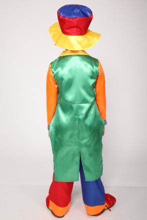 Детский карнавальный костюм для мальчика "КЛОУН".
Основная ткань: атлас;
Отделоч. . фото 5
